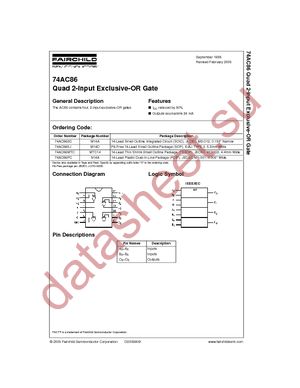 74AC86MTC datasheet  